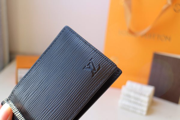 Louis Vuitton Cross Pattern Wallet - Black - Image 5