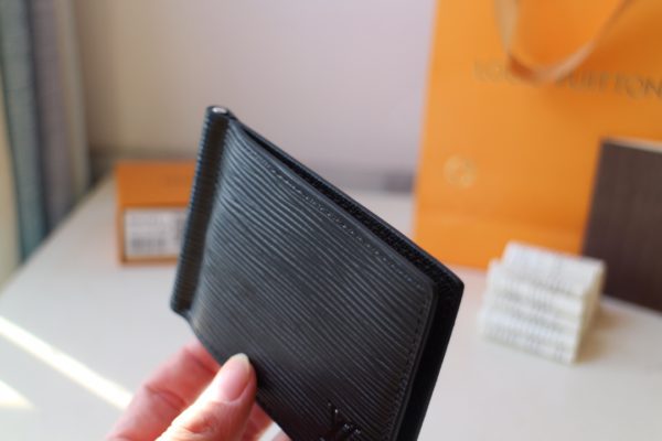 Louis Vuitton Cross Pattern Wallet - Black - Image 4