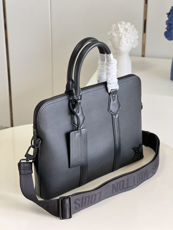 Louis Vuitton Armand Small Briefcase Bag - Black - Image 4