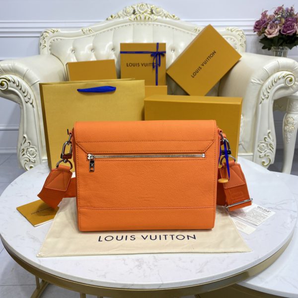 Louis Vuitton AEROGRAM Messenger Bag – Orange - Image 4