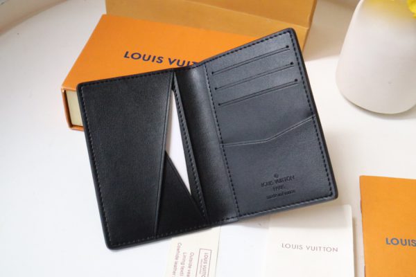 Louis Vuitton Aerogram Pocket Wallet - Black - Image 3
