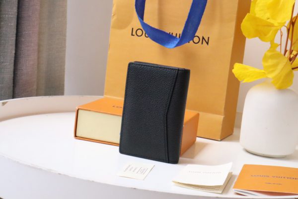 Louis Vuitton Aerogram Pocket Wallet - Black - Image 5
