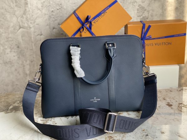 Louis Vuitton Armand Small Briefcase Bag - Blue - Image 4