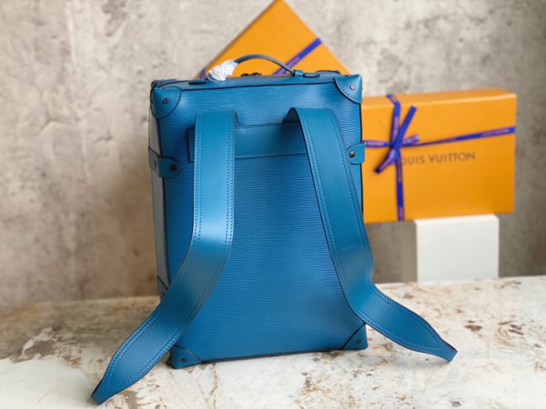 Louis Vuitton Soft Trunk Small Backpack - Blue Water Ripple - Image 4