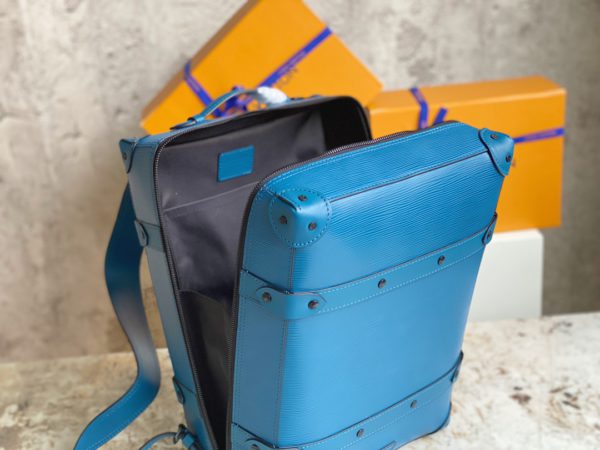 Louis Vuitton Soft Trunk Small Backpack - Blue Water Ripple - Image 2