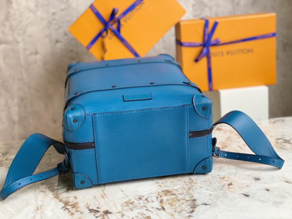 Louis Vuitton Soft Trunk Small Backpack - Blue Water Ripple - Image 3