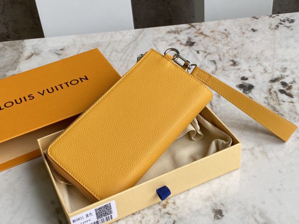 Louis Vuitton Aerogram Long Wallet - Yellow - Image 4