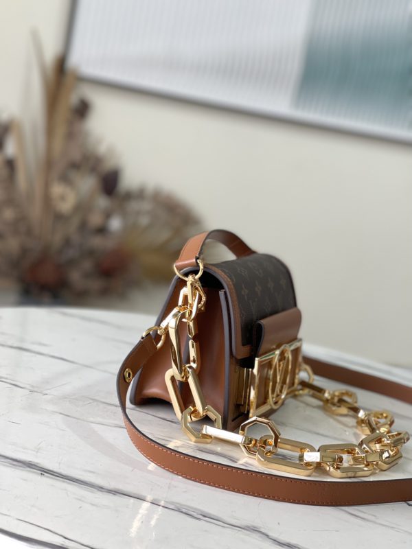 Louis Vuitton Classic Dauphine Mini Handbag - Brown - Image 5