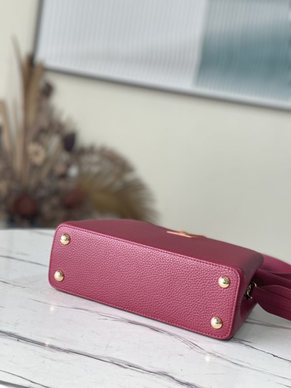 Louis Vuitton Capucines Small Handbag - Purple - Image 3