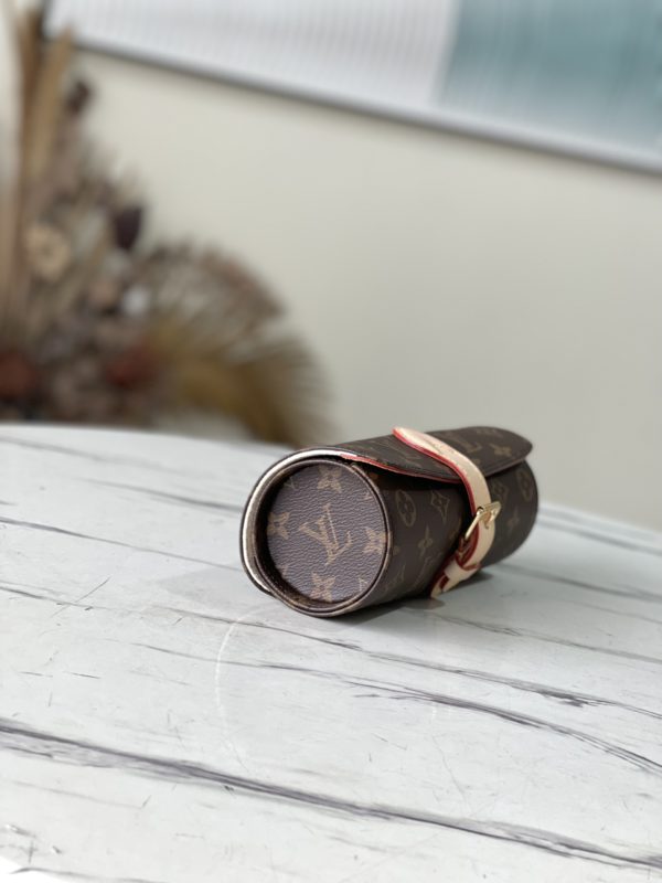 Louis Vuitton 3 Watch Case Monogram Eclipse Canvas - Brown - Image 5