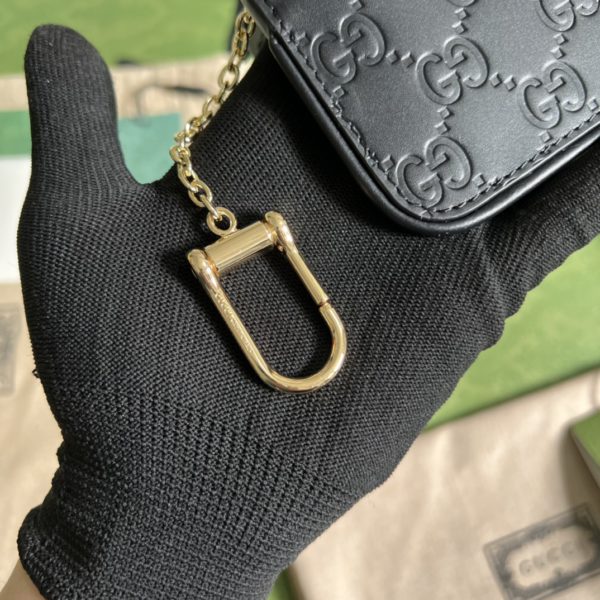 Gucci GG pattern Black key case - Image 2