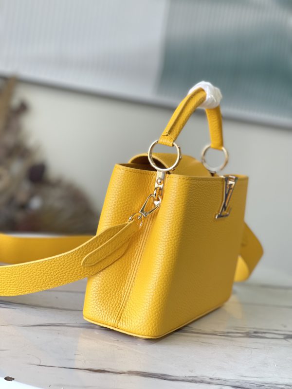 Louis Vuitton Capucines Small Handbag - Yellow - Image 4
