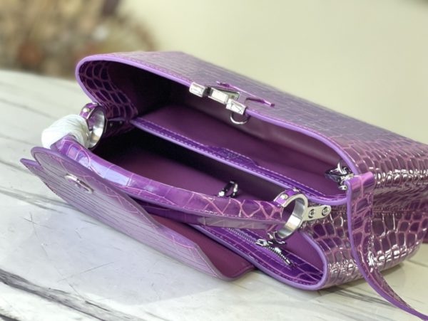 Louis Vuitton Precious Capucines Medium Handbag – Purple - Image 4