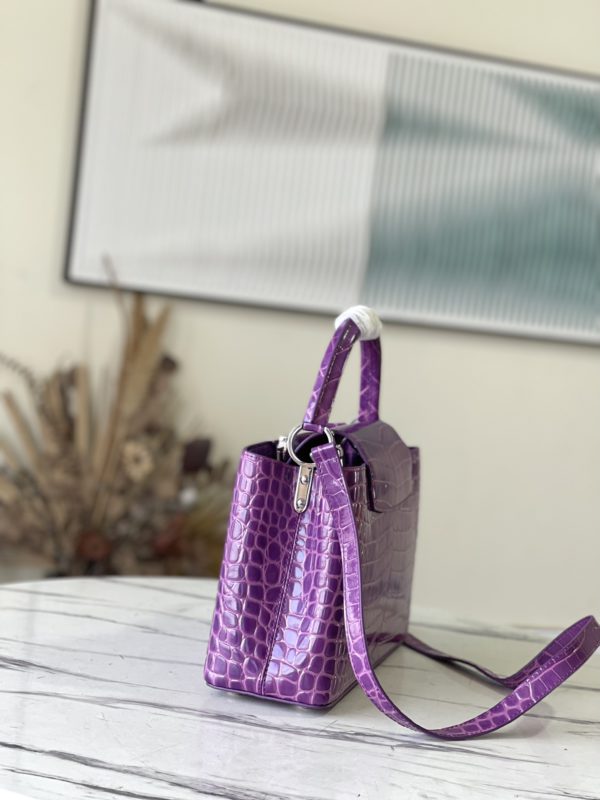 Louis Vuitton Precious Capucines Medium Handbag – Purple - Image 5