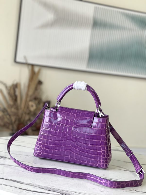 Louis Vuitton Capucines BB Handbag - Purple - Image 3