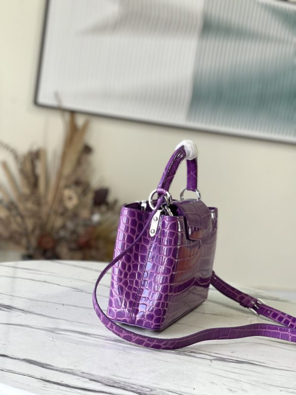 Louis Vuitton Capucines BB Handbag - Purple - Image 5