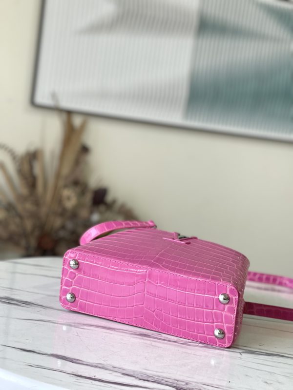 Louis Vuitton Precious Capucines BB Handbag - Rose Red - Image 5