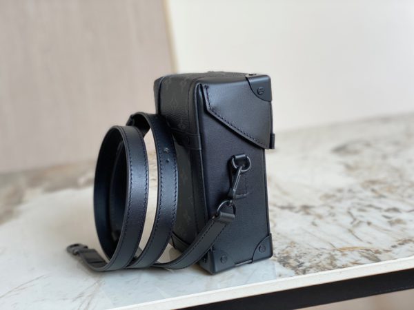 Louis Vuitton VERTICAL TRUNK Mini Handbag for Men – Black Flower - Image 4