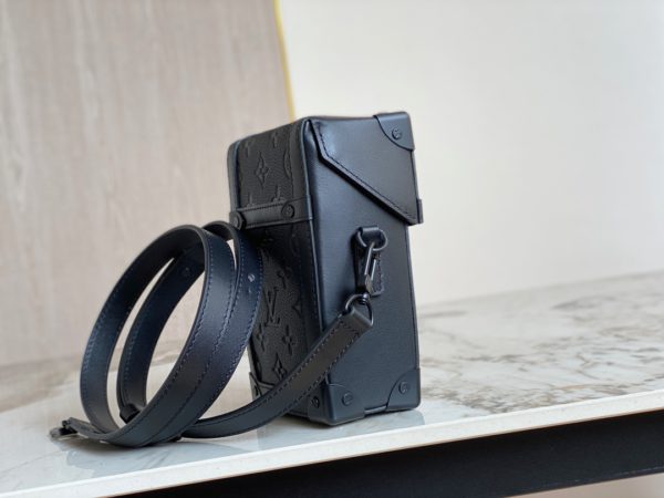 Louis Vuitton VERTICAL TRUNK Mini Handbag for Men - Black - Image 4