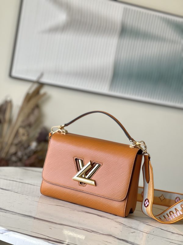 Louis Vuitton Twist MM Handbag - Caramel