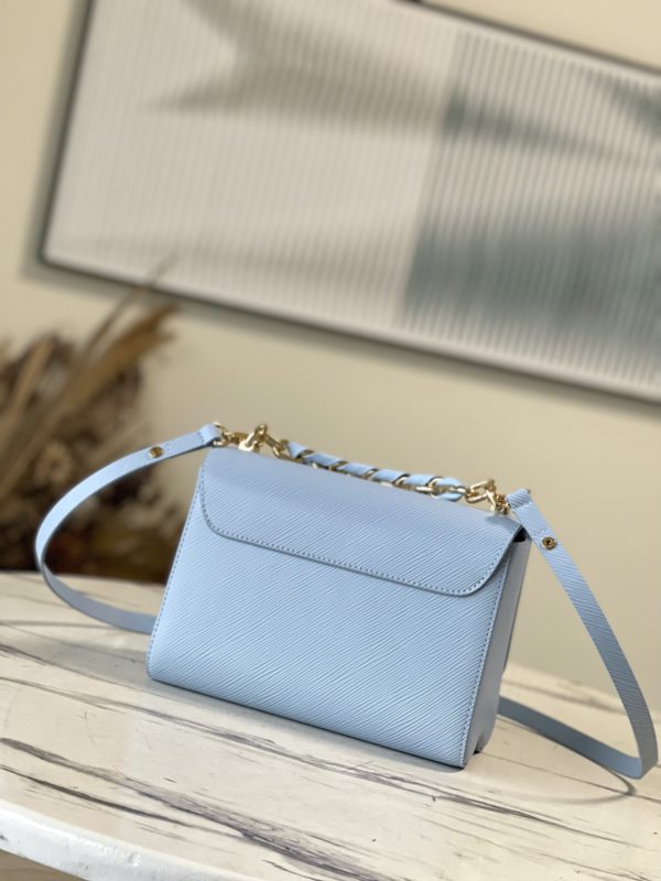 Louis Vuitton Twist Medium Braided Chain Bag - Blue - Image 4