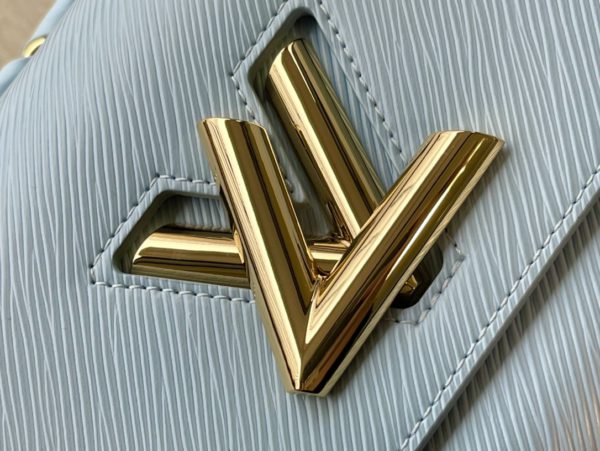 Louis Vuitton Twist Medium Braided Chain Bag - Blue - Image 6