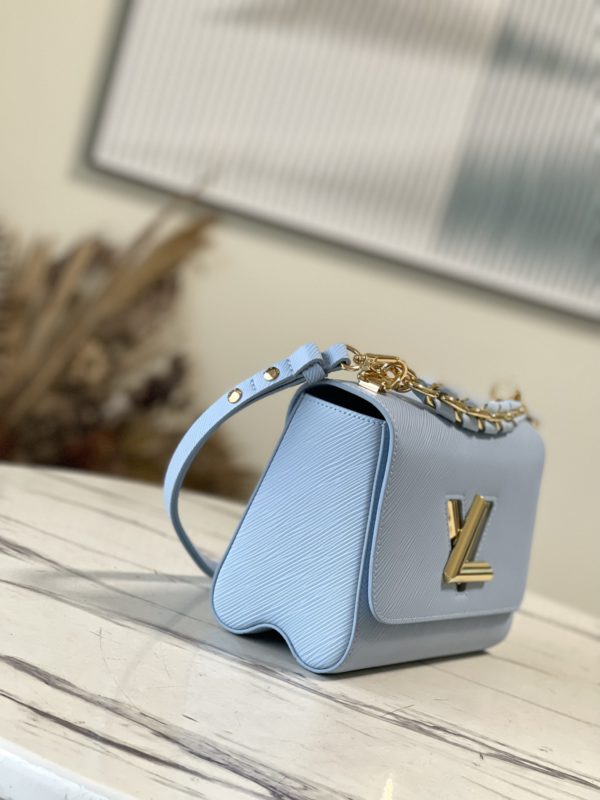 Louis Vuitton Twist Medium Braided Chain Bag - Blue - Image 9