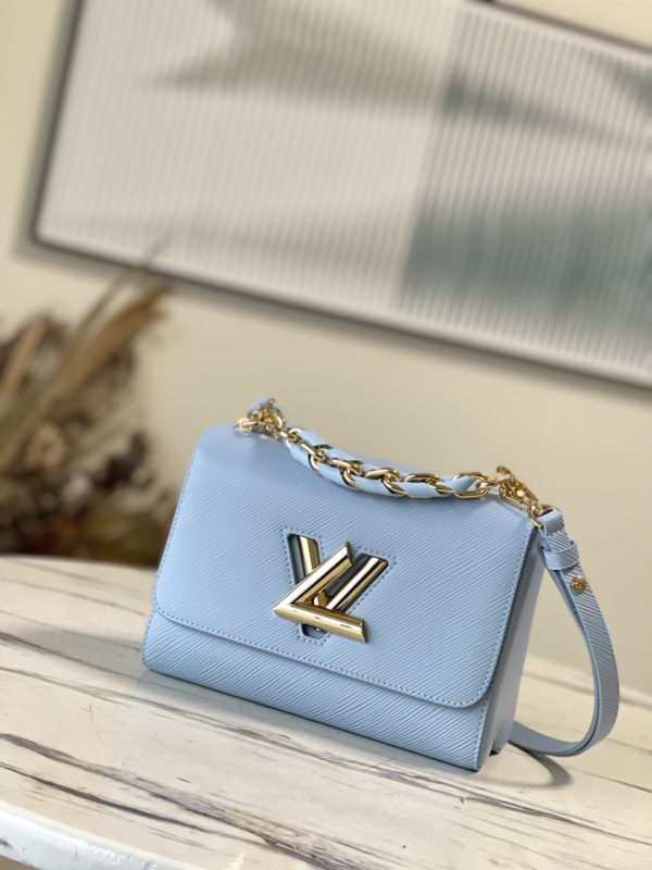 Louis Vuitton Twist Medium Braided Chain Bag - Blue