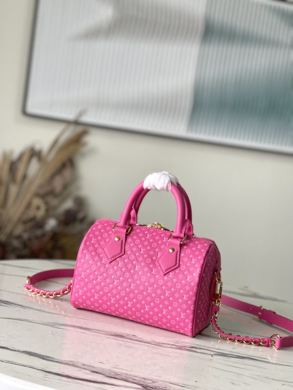 Louis Vuitton Speedy 20 Handbag - Rose Red - Image 8