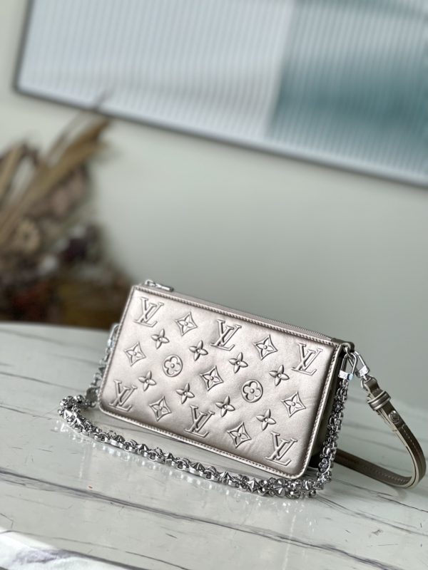 Louis Vuitton Vavin Chain Wallet - Pearl Gold