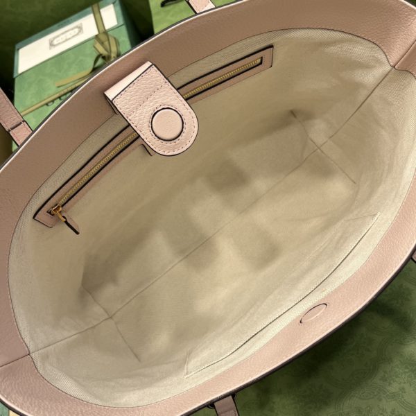 Gucci Medium Light Pink Tote Handbag - Image 5
