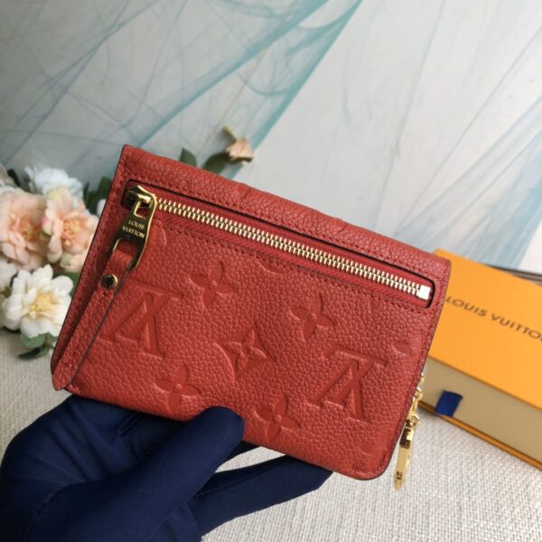Louis Vuitton Key Pouch Monogram Empreinte Marine Rouge - Red - Image 5