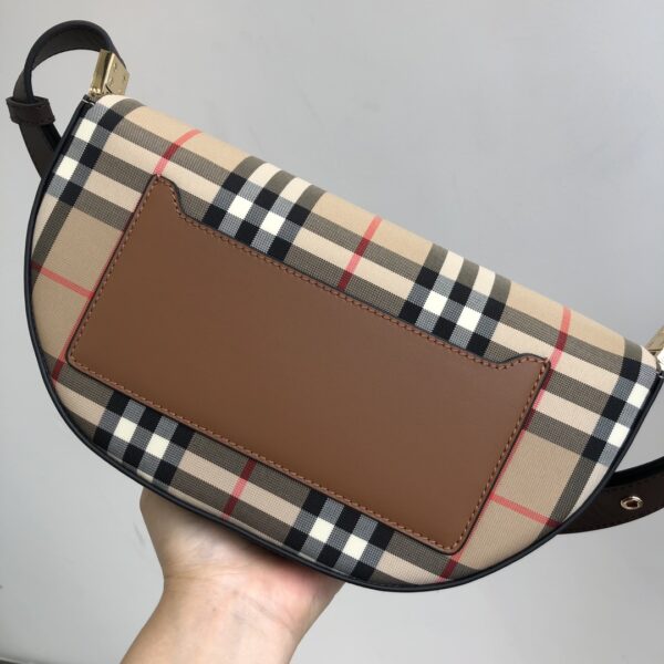 Burberry Classic Plaid Check Small Bag - Brown - Image 3