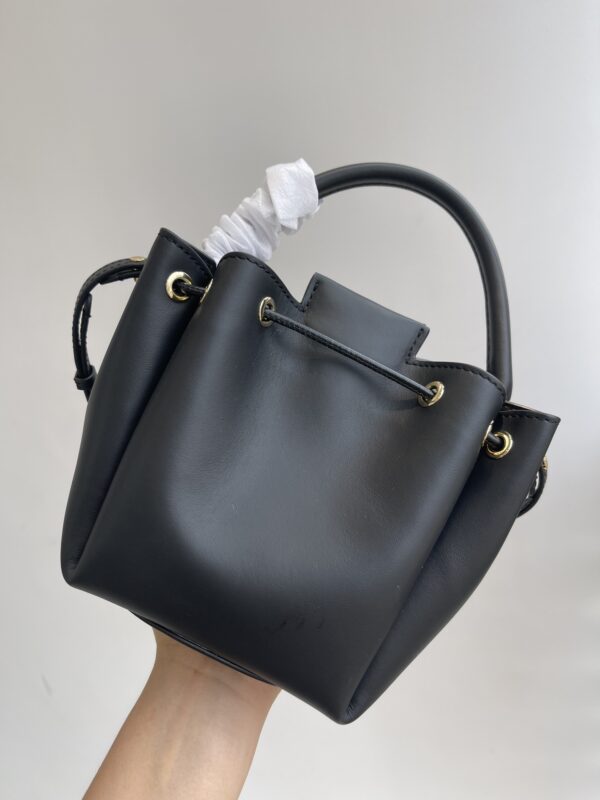Burberry Single-Shoulder Crossbody Bucket Bag - Black - Image 2