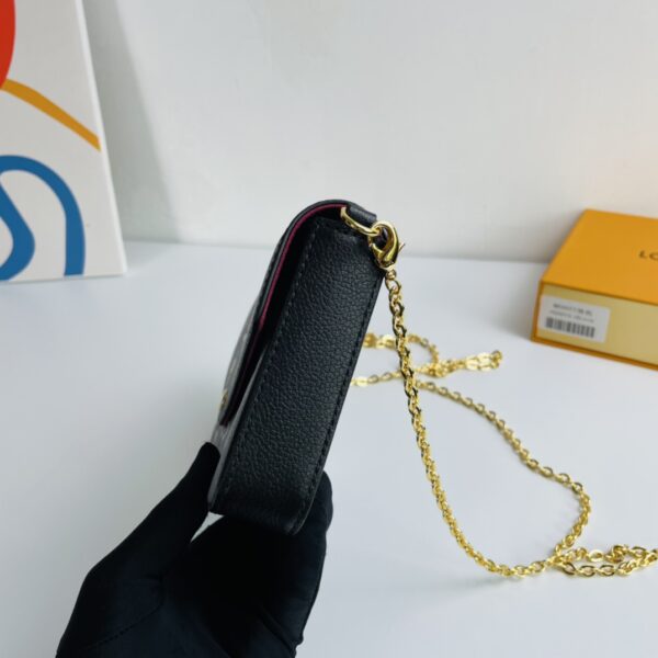 Louis Vuitton Félicie Pochette Chain Bag - Black - Image 4