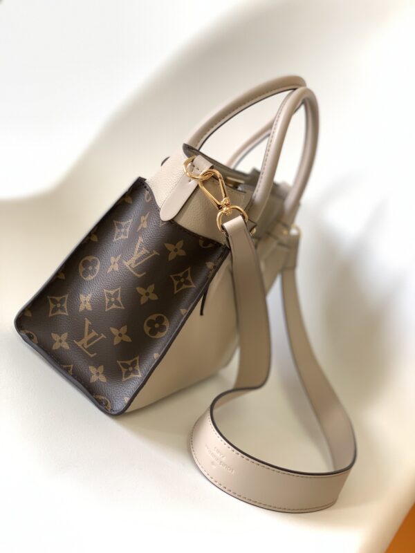 Louis Vuitton Small On My Side Handbag - Gray - Image 5
