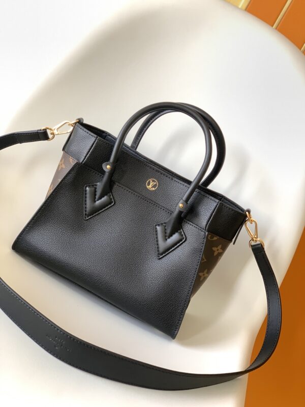 Louis Vuitton Small On My Side Handbag - Black - Image 4
