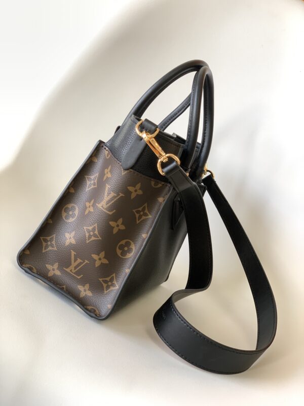 Louis Vuitton Small On My Side Handbag - Black - Image 5