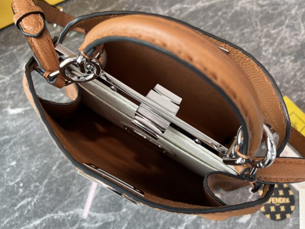 Fendi Iconic Peekaboo Small Bag - Brown - Image 2