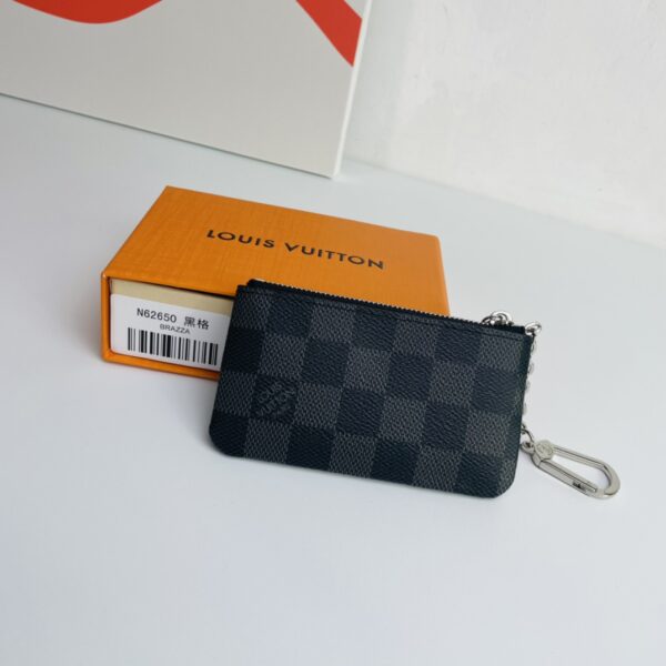 Louis Vuitton Damier Canvas Pouch - Black/Gray - Image 5