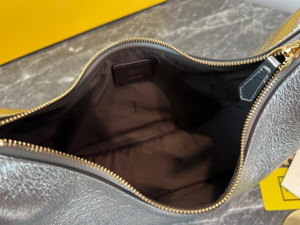 Fendi Praphy Underarm Small Bag - Silver - Image 4