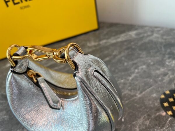 Fendi Praphy Underarm Mini Bag - Silver - Image 4