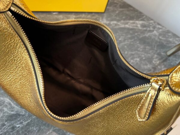 Fendi Praphy Underarm Small Bag - Golden - Image 3