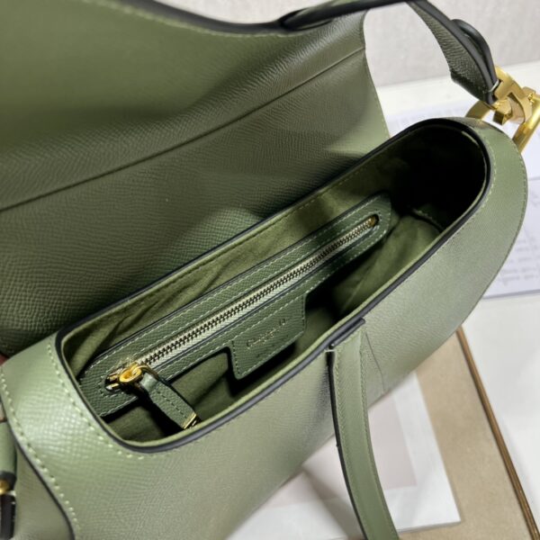Dior Large Saddle Handbag - Milk Green - Image 3