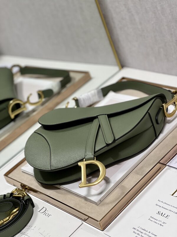 Dior Large Saddle Handbag - Milk Green - Image 4