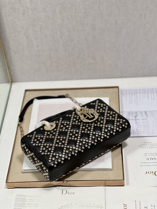 Dior Horizontal Diana Lady D−Joy Bag - Black - Image 3