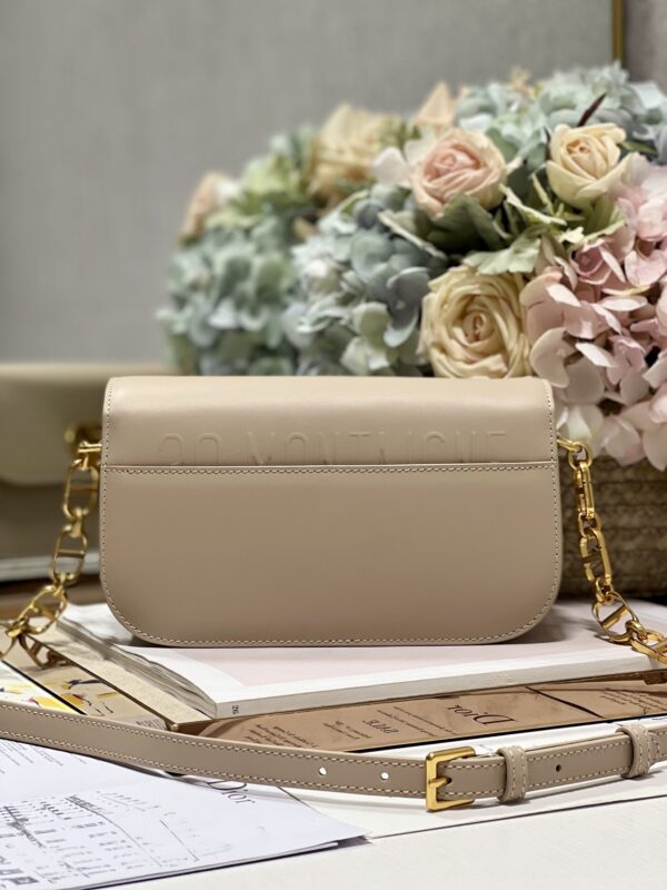 Dior Montaigne Avenue Enamel Chain Handbag - Ivory Gray - Image 4