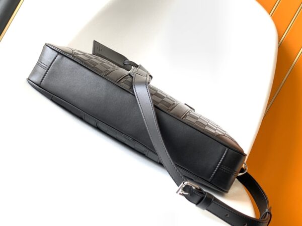 Louis Vuitton Voyage Small Briefcase Bag - Black - Image 3