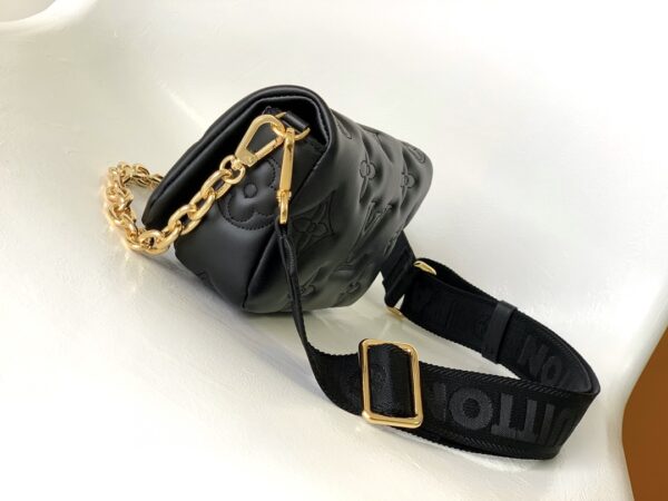 Louis Vuitton Bubblegram Series Wallet on Strap Handbag - Black - Image 2