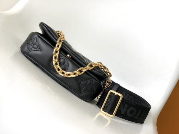 Louis Vuitton Bubblegram Series Wallet on Strap Handbag - Black - Image 3
